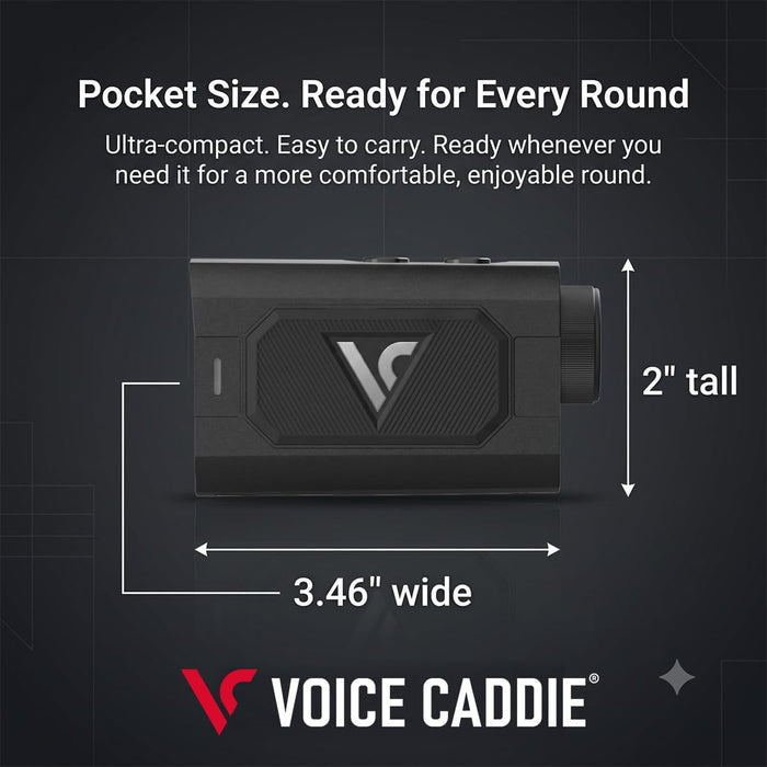 Voice Caddie EL3 Golf Laser Rangefinder with Slope, Ball to Pin and OLED Display