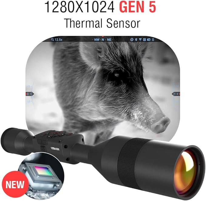 ThOR 5 XD 1280x1024 5th Generation Thermal Rifle Scope with Ballistic Calculator