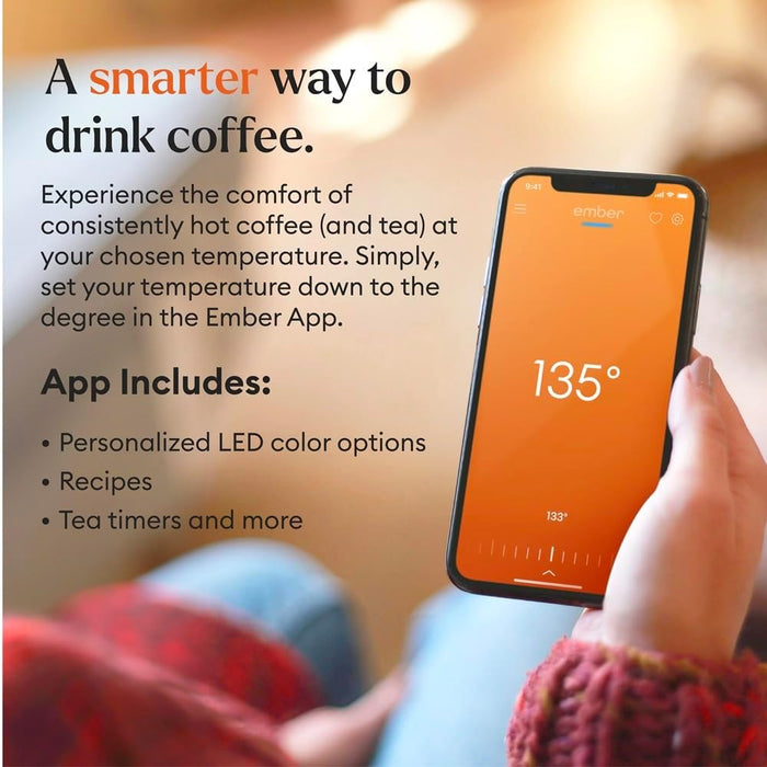 Temperature Control Smart Mug 2 with App-Control & Long Lasting Battery, 10 Ounce