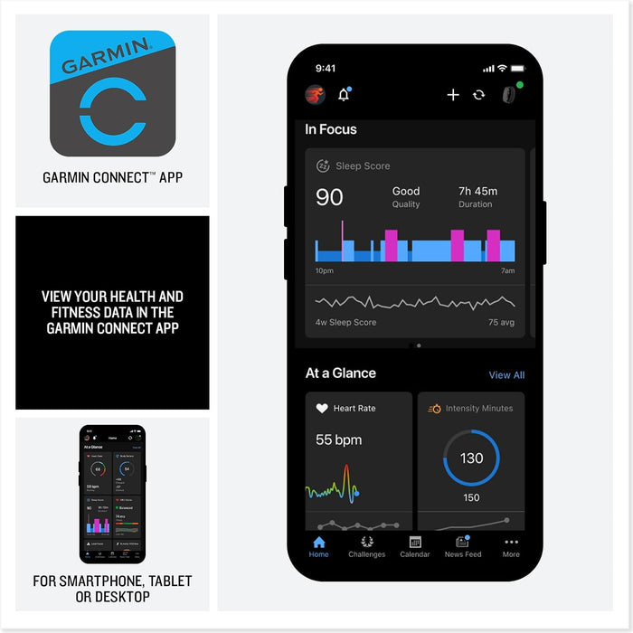 Garmin CIRQA Smart Band - Screenless Health and Fitness Activity Tracker