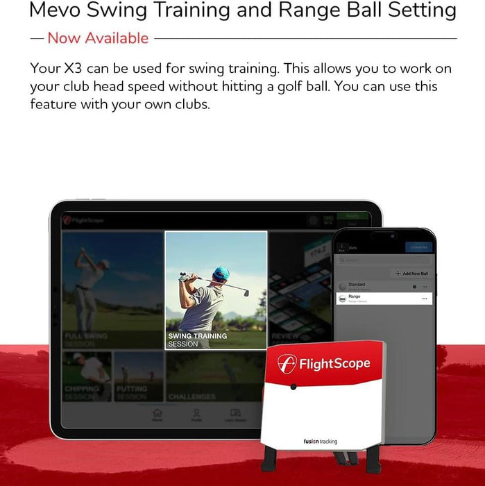 X3 Golf Launch Monitor and Simulator with Fusion Tracking and 50 Data Parameters