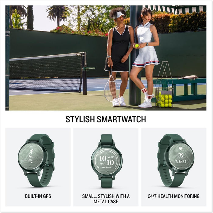 Garmin Lily 2 Active Small and Stylish GPS Smartwatch with Hidden Display