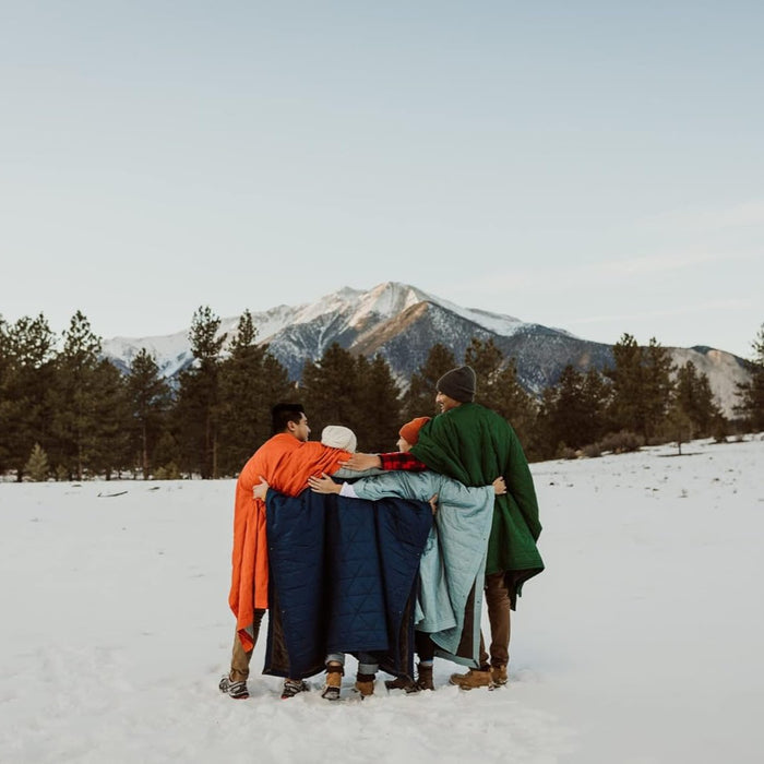 Mountain Blanket with Ultra-Plush Fleece | Convertible and Wearable | Waterproof