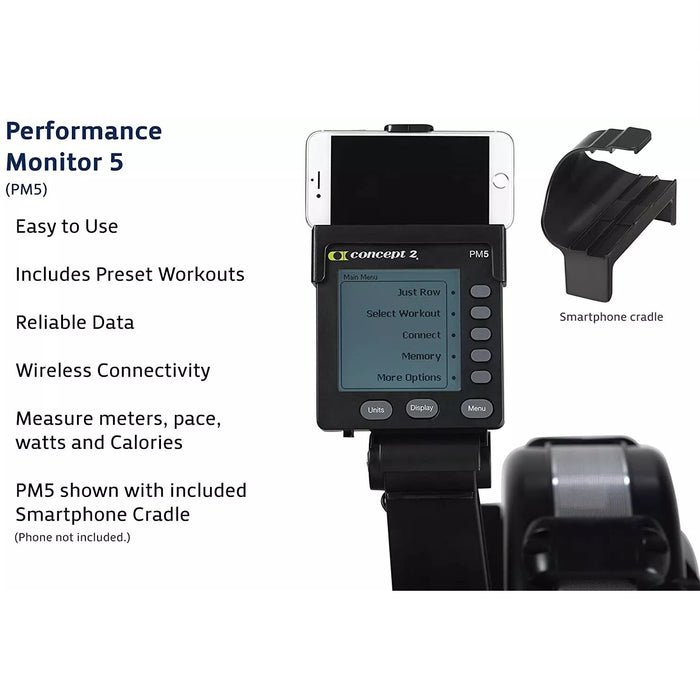 Model D RowErg Indoor Rowing Machine with PM5 Performance Monitor