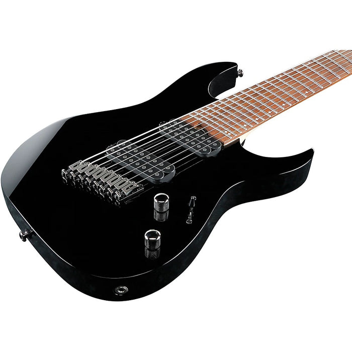 Ibanez RGMS8BK 8-String Multi-Scale Solidbody Electric Guitar, Right-Handed - Black