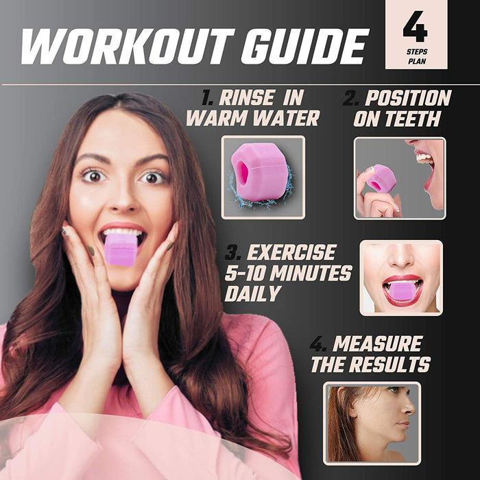 Pop 'N Go Facial and Jaw Exerciser with Different Levels of Bite Resistance