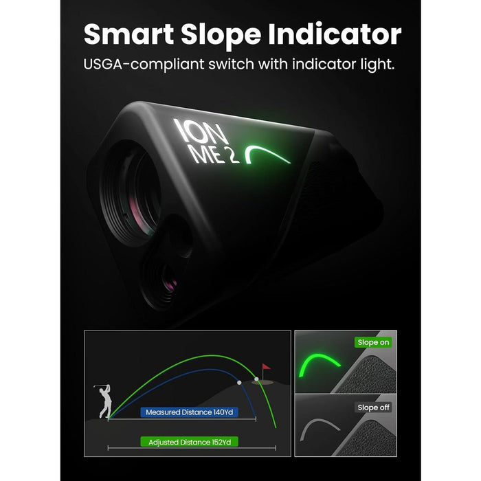 MILESEEY IONME2 Golf Laser Rangefinder with 1,100 Yard Range and Slope Compensation
