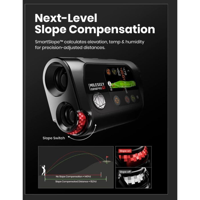 MILESEEY GenePro G1 Touchscreen and GPS Rangefinder with 43K+ Preloaded Courses