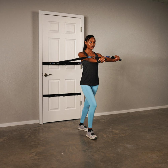 Dynamic Training Resistance Bands | Stretches from 3ft to 9ft | Cloth-Wrapped