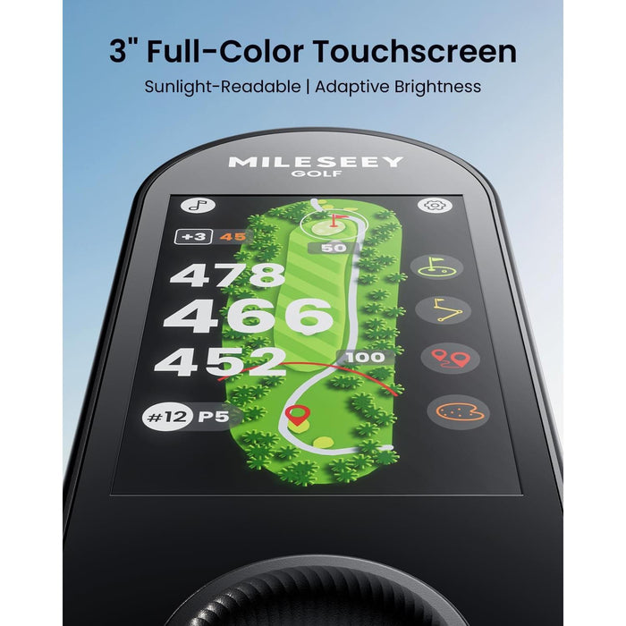 MILESEEY GeneSonic Go Handheld Golf GPS Rangefinder with 43K Preloaded Courses