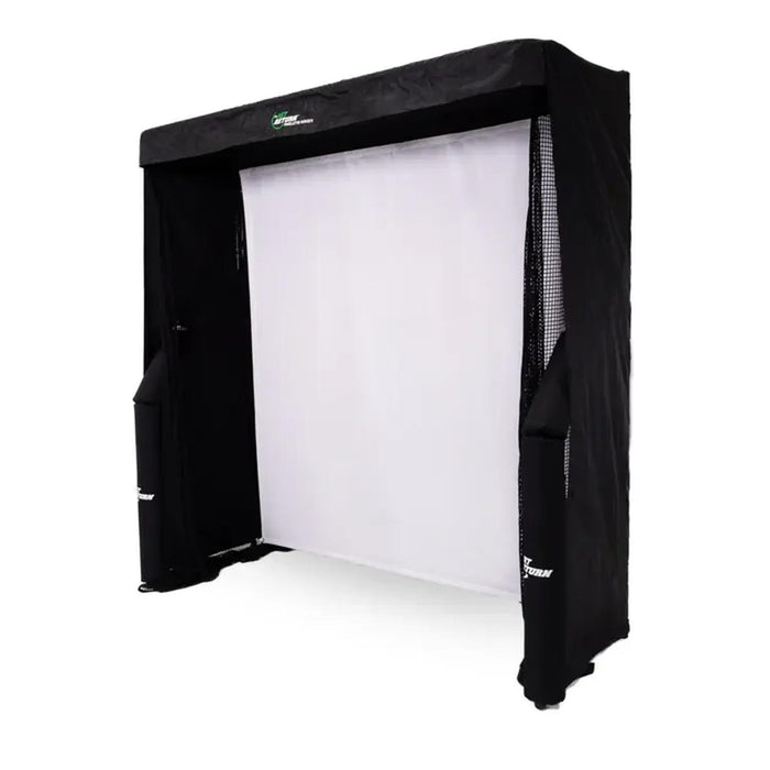 The Net Return Simulator Bay 10 Premium Indoor Golf Experience with High Impact Netting