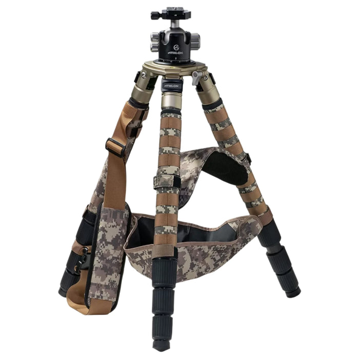 Midas 10-Layer Vibration-Dampening Carbon Fiber Tripods for Rifles and More