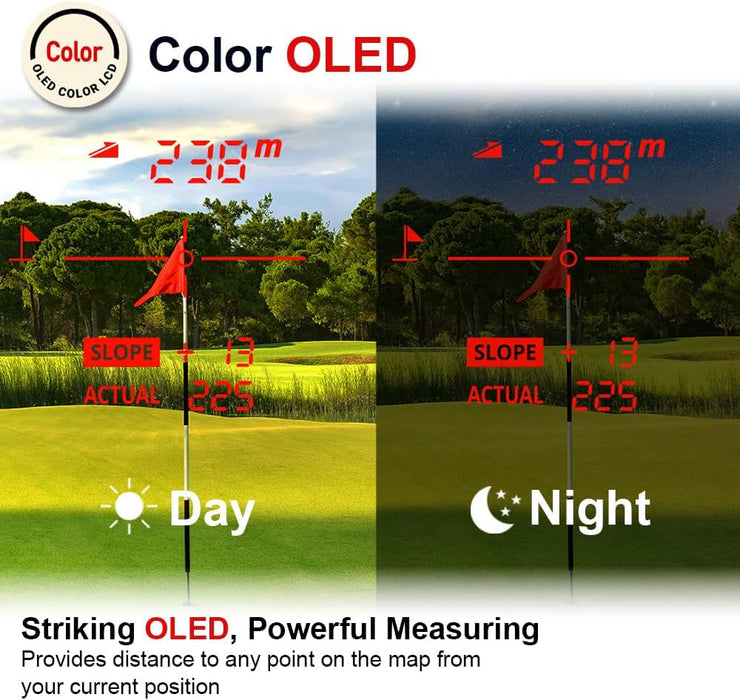 Voice Caddie L6 Laser Rangefinder with Slope and Color OLED Display