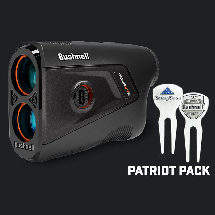 Bushnell Golf Tour V7 Shift Patriot Pack Laser Golf Rangefinder with Slope Technology