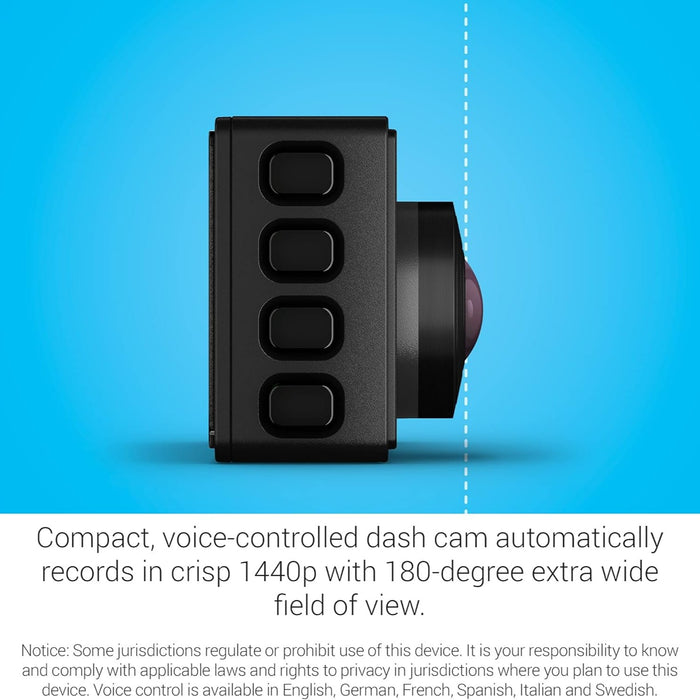 Dash Cam 67W | 1440p with Extra Wide 180-Degree FOV Camera | Voice Control