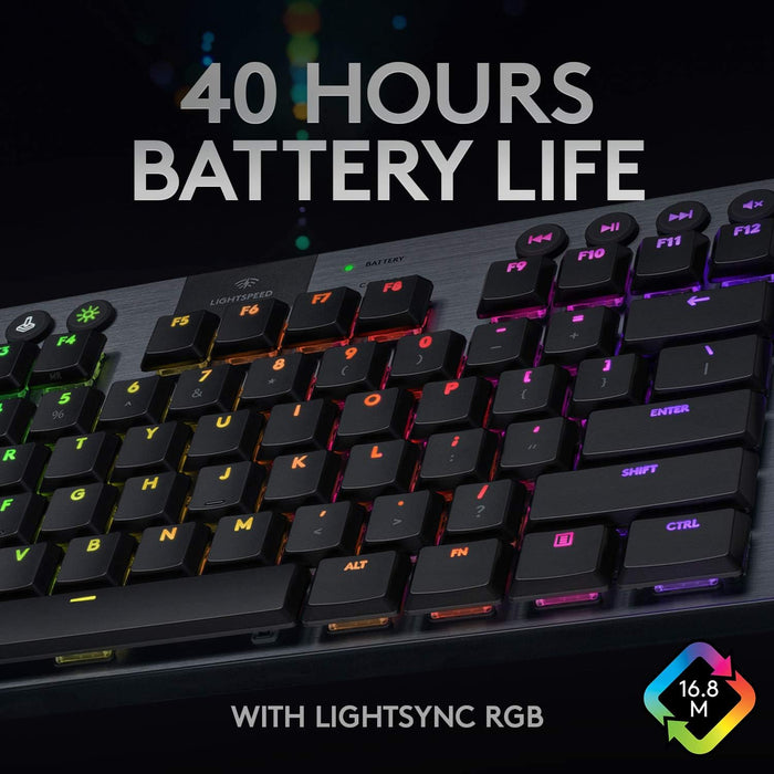 G915 TKL Series Tenkeyless LIGHTSPEED Wireless RGB Mechanical Gaming Keyboard