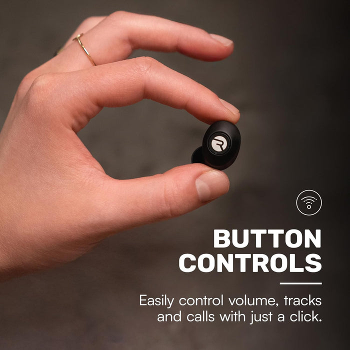 Raycon Everyday Earbuds Classic in-Ear Bluetooth Earbuds with Built-in Microphone