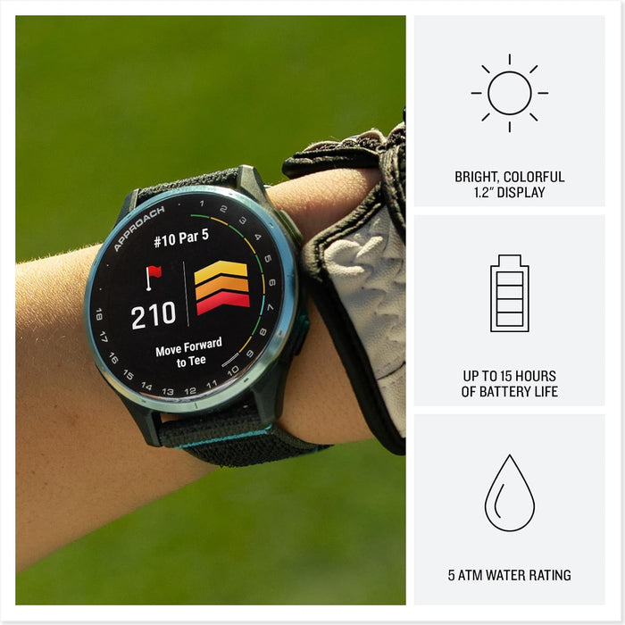 Garmin Approach J1 Junior Golf GPS Smartwatch with Color Display and Tee-Off Guidance