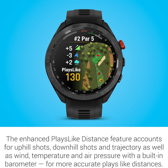 Approach S70 GPS Golf Smartwatch with 43,000 Preloaded Courses