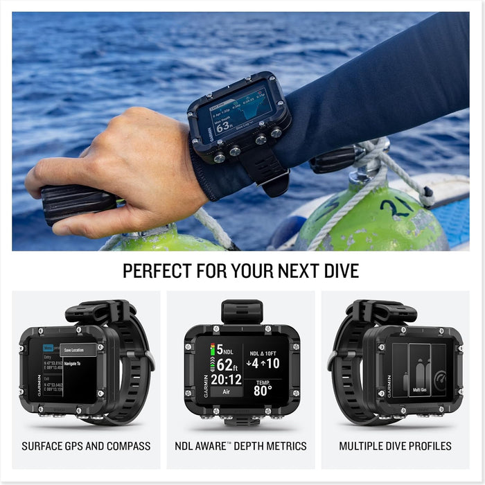 Garmin Descent X30 Rugged Scuba Diving Computer with Vibrant 2.4" Color Display