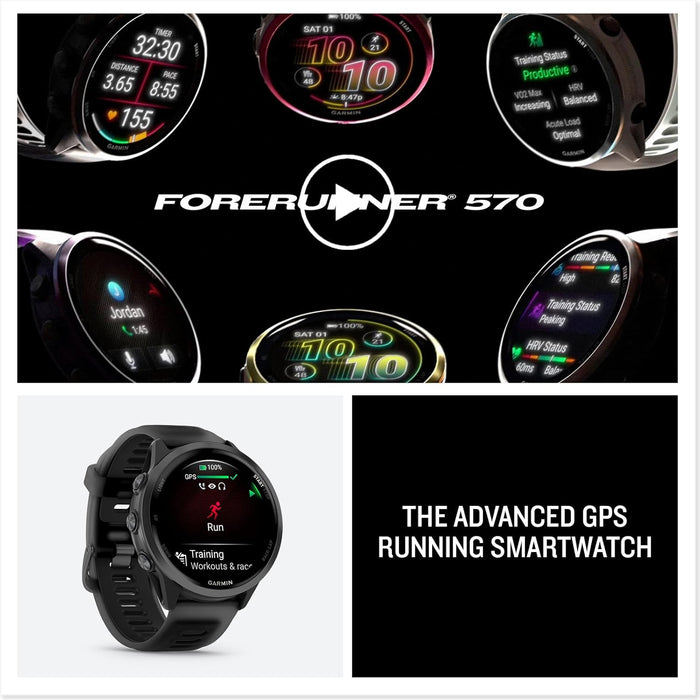 Garmin Forerunner 570 Advanced GPS Running and Triathlon Smartwatch