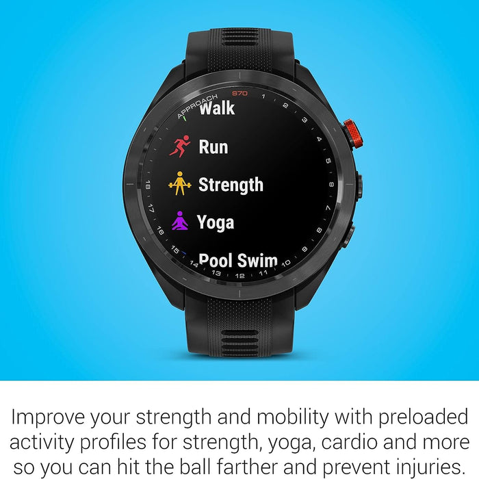 Approach S70 GPS Golf Smartwatch with 43,000 Preloaded Courses