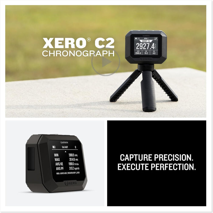 Garmin Xero C2 Chronograph | Tracks up to 10 Shot Per Second from 10 FPS to 5,000 FPS