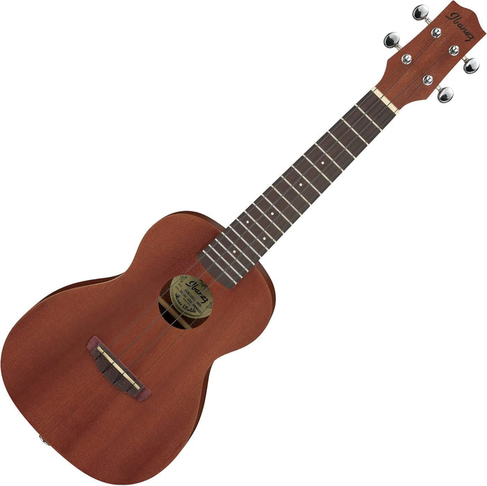 UKC100 Concert Ukulele with Purpleheart Fretboard, Right-Hand, Open Pore Natural