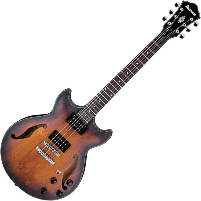 AM Artcore AM73B Semi-Hollowbody Electric Guitar, Right-Hand, Tobacco Flat