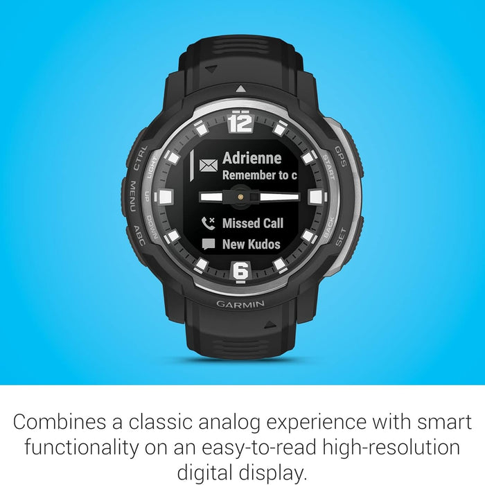 Instinct Crossover Series Rugged GPS Smartwatch with RevoDrive Technology