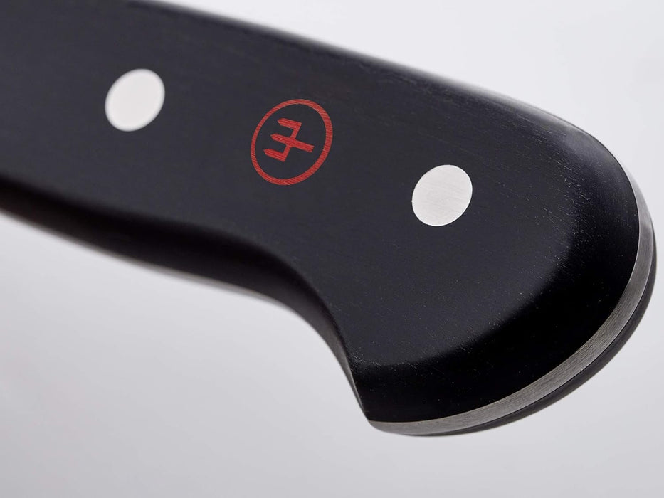 Classic 5" Stainless Steel Hollow Edge Santoku, Black