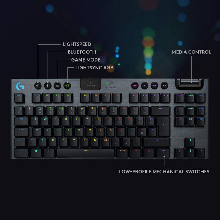 G915 TKL Series Tenkeyless LIGHTSPEED Wireless RGB Mechanical Gaming Keyboard