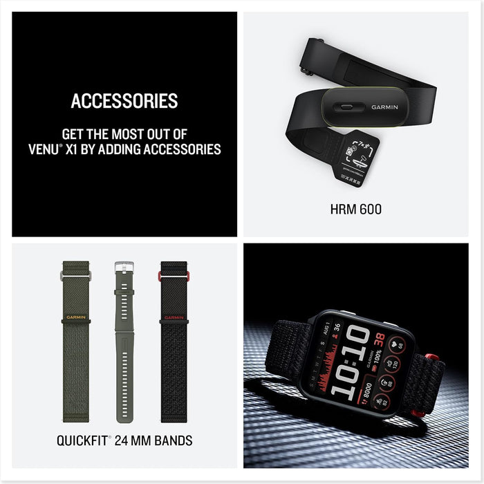 Garmin Venu X1 Premium GPS Fitness Smartwatch with 2" AMOLED Display