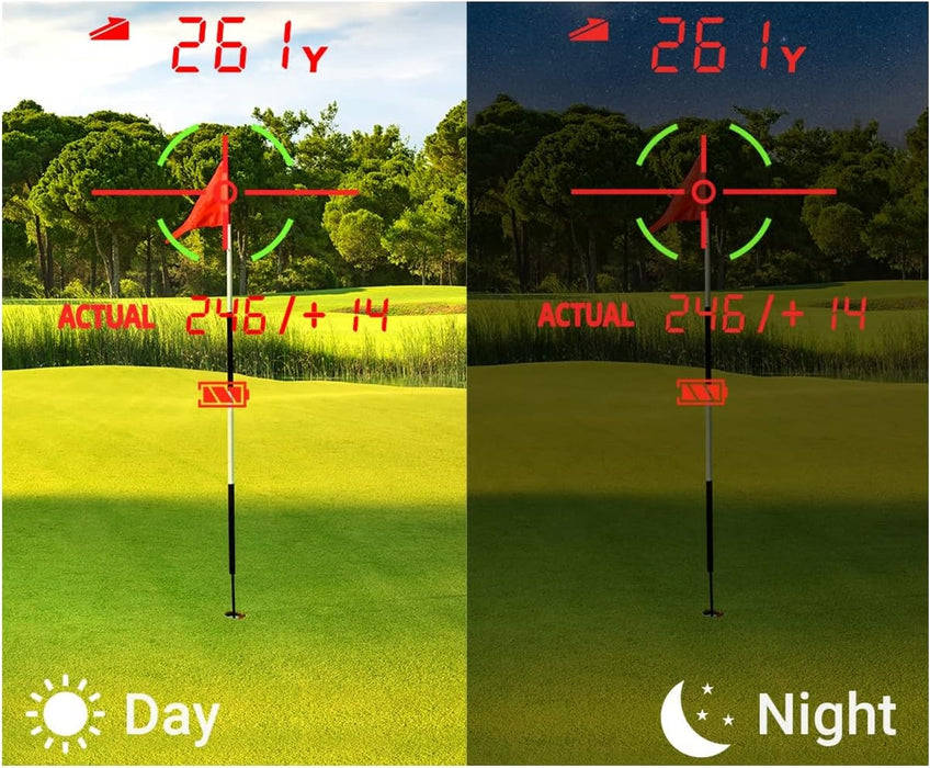 Voice Caddie TL1 Golf Rangefinder with OLED Display and Slope Switch