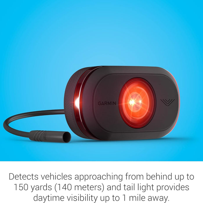 Garmin Varia eRTL615 Rearview Radar and Tail Light for E-Bikes | Get Visible & Audible Alerts