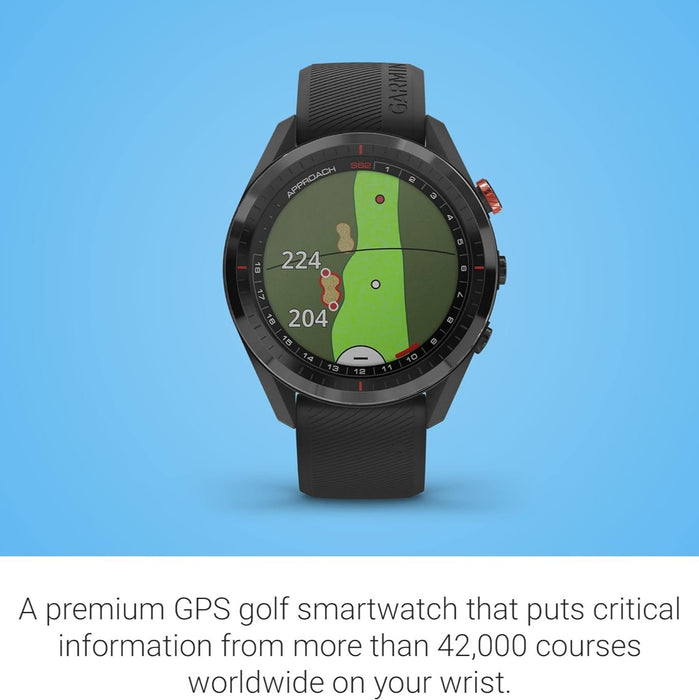 Approach S62 Premium Golf GPS Watch with Built in Virtual Caddie and 42K Courses