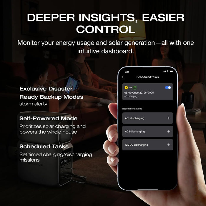 EcoFlow DELTA 3 Classic Portable Power Station with 1800W Powerful Output