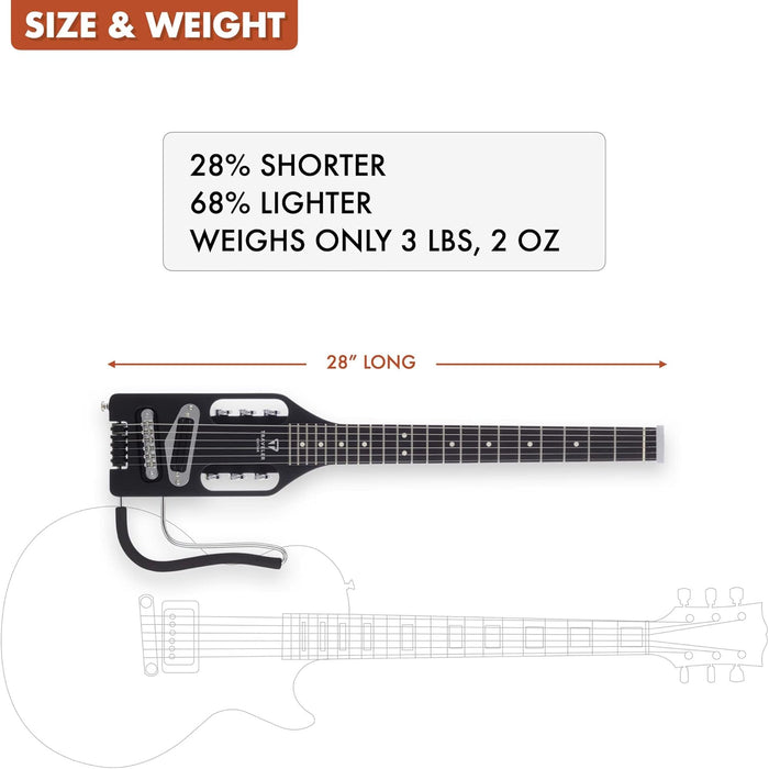 Traveler Guitar Ultra-Light 6-String Solid Body Electric Travel Guitar