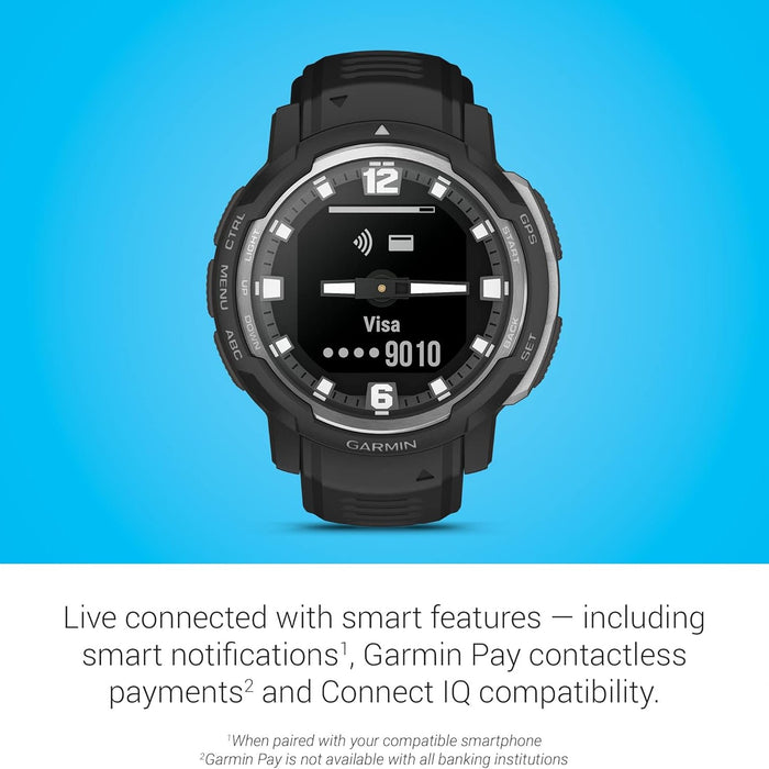 Instinct Crossover Series Rugged GPS Smartwatch with RevoDrive Technology