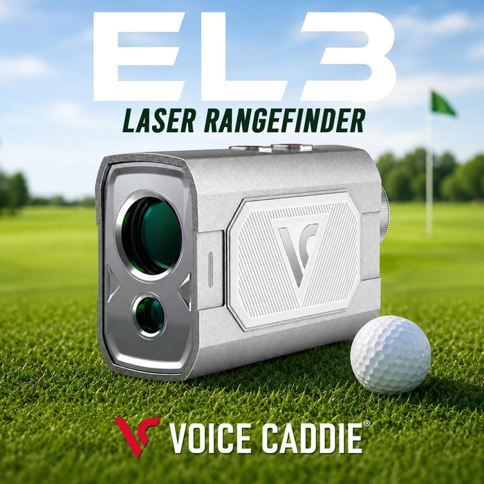 Voice Caddie EL3 Golf Laser Rangefinder with Slope, Ball to Pin and OLED Display