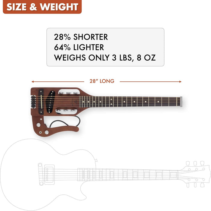 Traveler Guitar Pro Series Electric Travel Guitar with Hybrid Pickup System