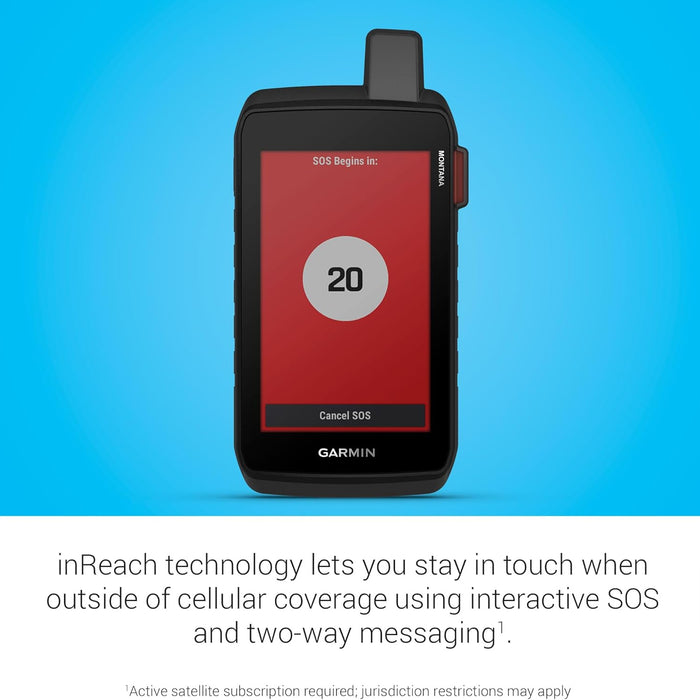 Garmin Montana 710 Series Rugged GPS Touchscreen Navigator with inReach Options