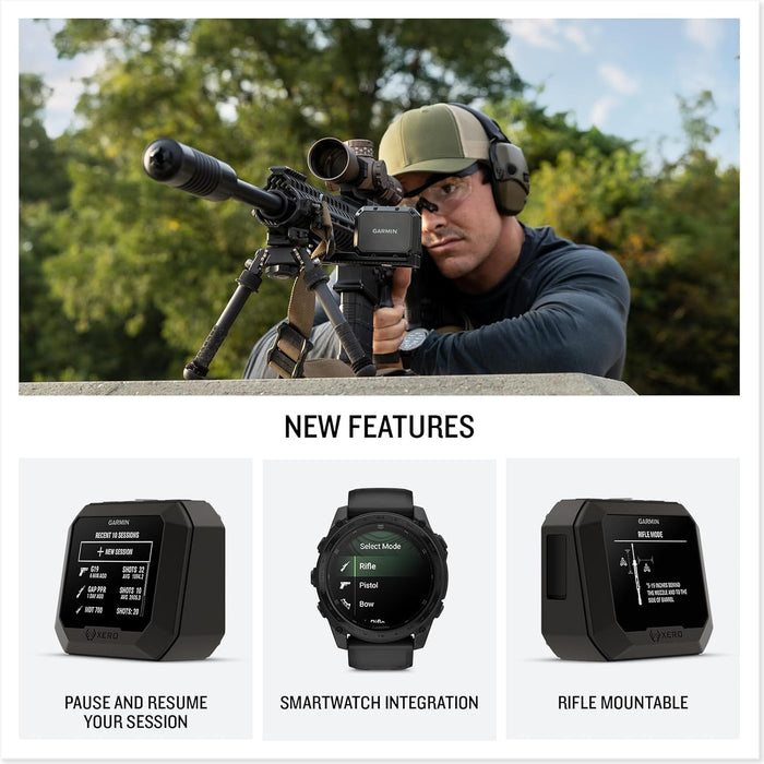 Garmin Xero C2 Chronograph | Tracks up to 10 Shot Per Second from 10 FPS to 5,000 FPS