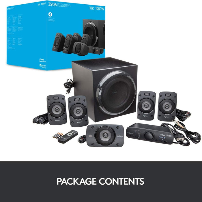 Z906 5.1 Surround Sound Speaker System with Rich Audio and Thunderous Bass