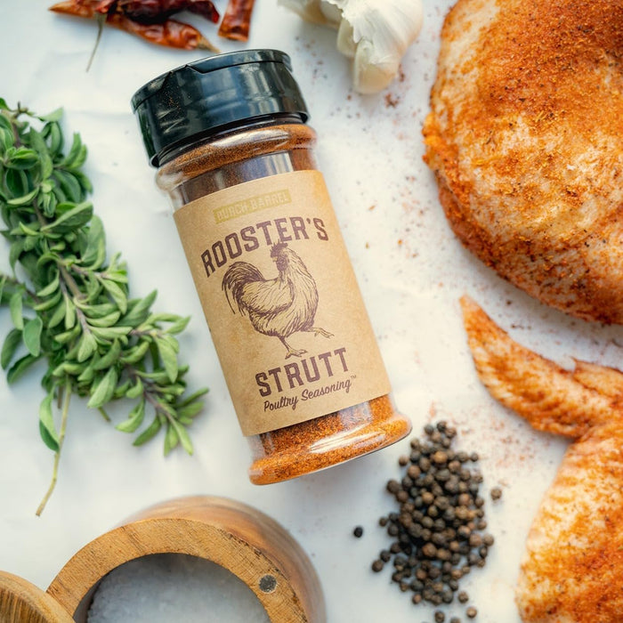 Rooster's Strutt Seasoning | Bold and Savory Blend for Top-Notch Chicken