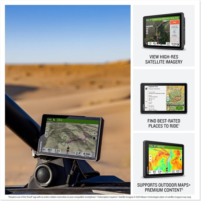 Garmin Tread 2 Rugged Powersport Touchscreen Navigator for Off-Roading