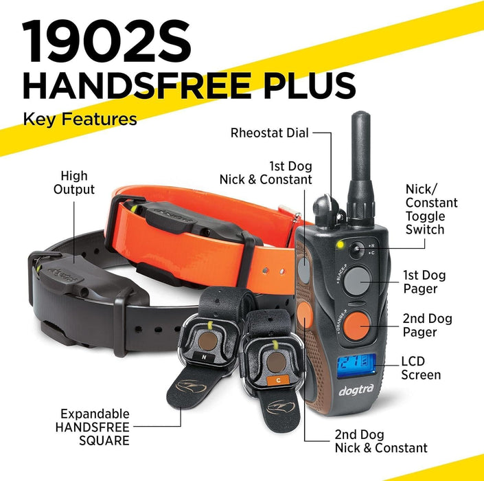 1902S HANDSFREE Plus Boost and Lock |  2 Dog Training E-Collars and Remote