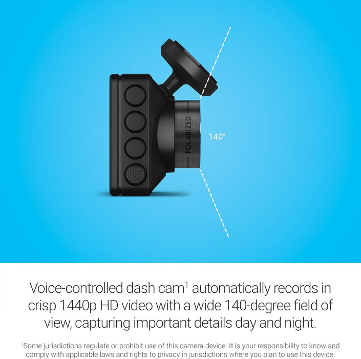 Dash Cam X210 1440p High Definition Camera with 140-Degree Field of View