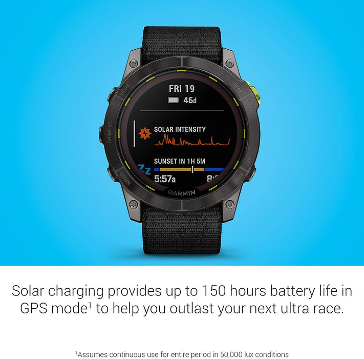 Enduro 2 Ultra-Performance Multisport GPS Smartwatch with Solar Charging