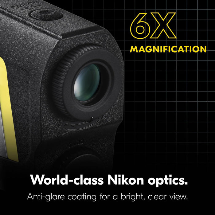 Nikon COOLSHOT 50I GII Golf Laser Rangefinder | 6X Magification & Dual Locked on Quake